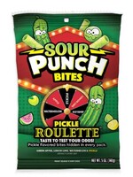 Sour Punch Bites Pickle Roulette, 5oz Peg Bag