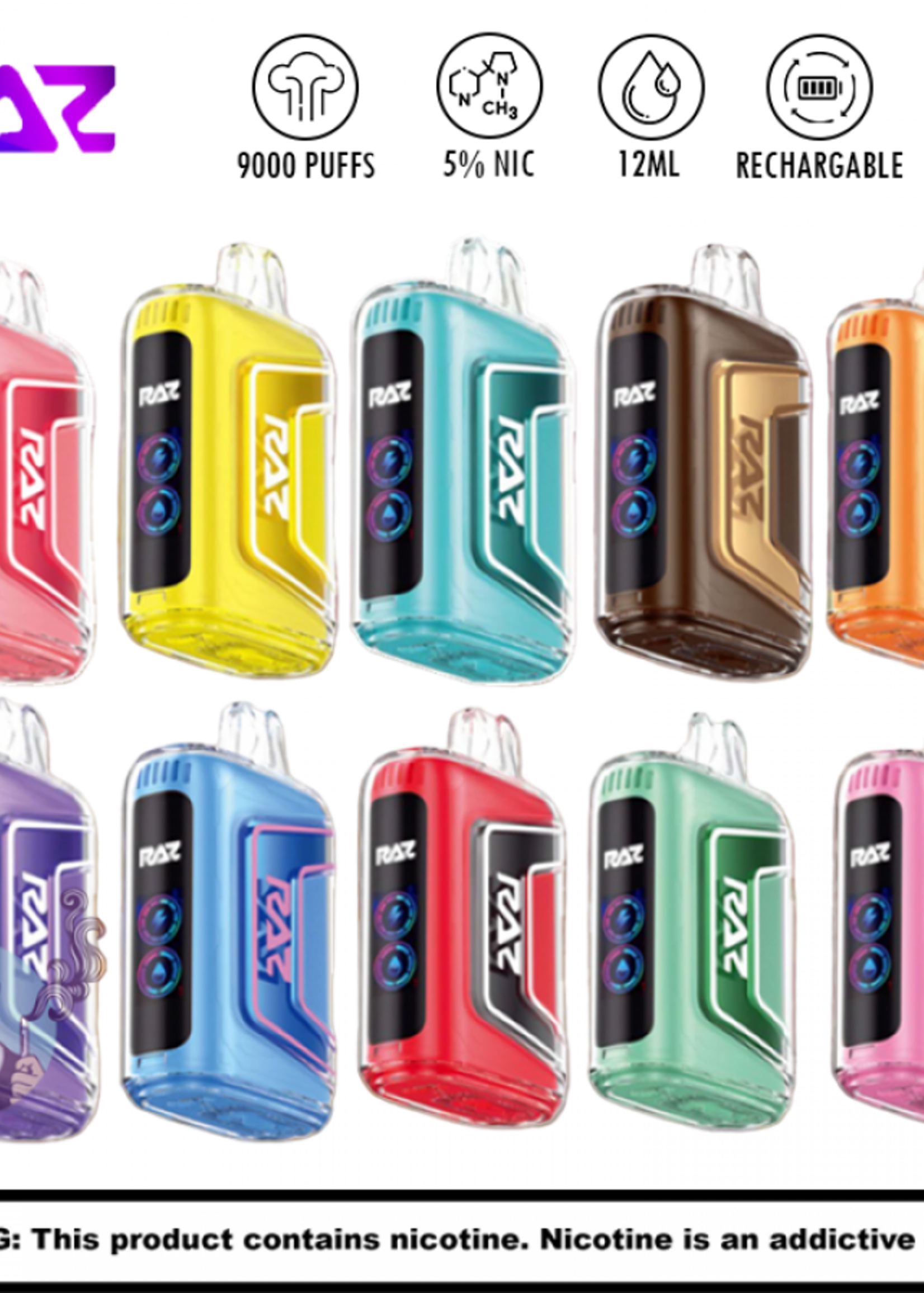 Raz Raz TN9000 Disposable - 5% 9000 Puffs |