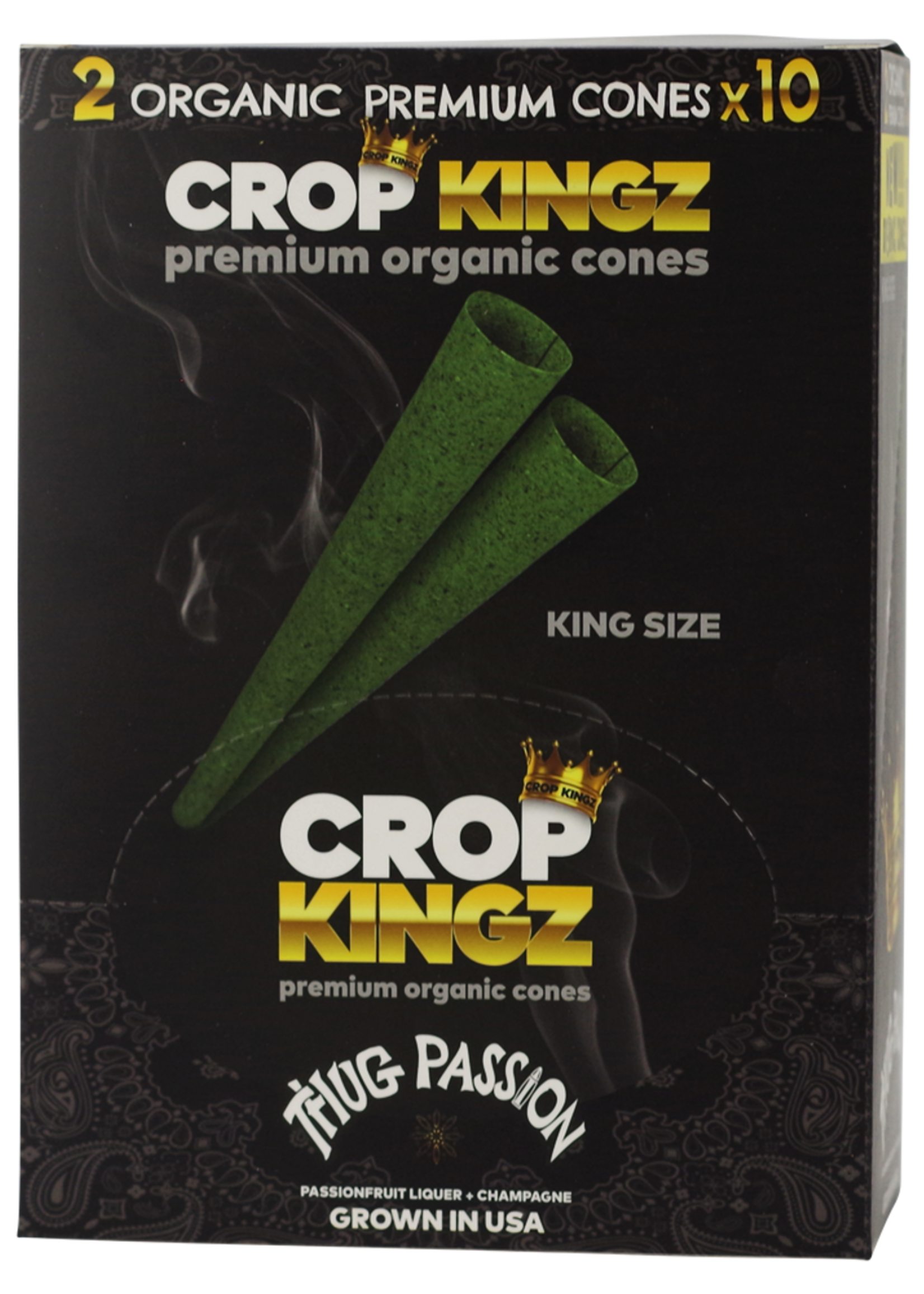 Crop Kingz Crop Kingz Premium Organic CONES 4 Per Pack - Thug Passion