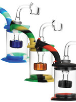 Rain Barrel Disc Perc Silicone & Glass Dab Rig | 5" | 14mm F