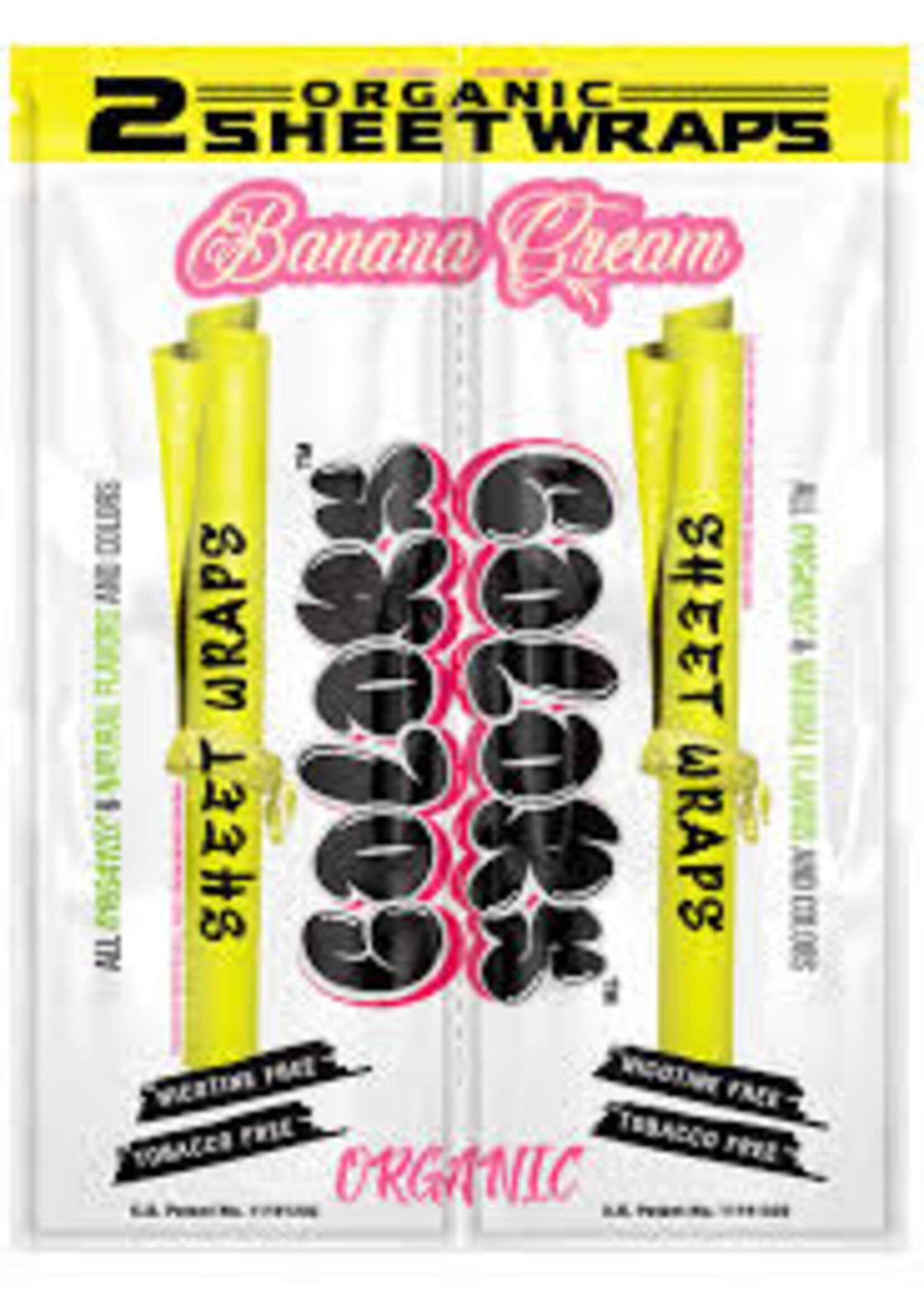 Colors Colors Organic Sheet Wraps 2pk - Banana Cream