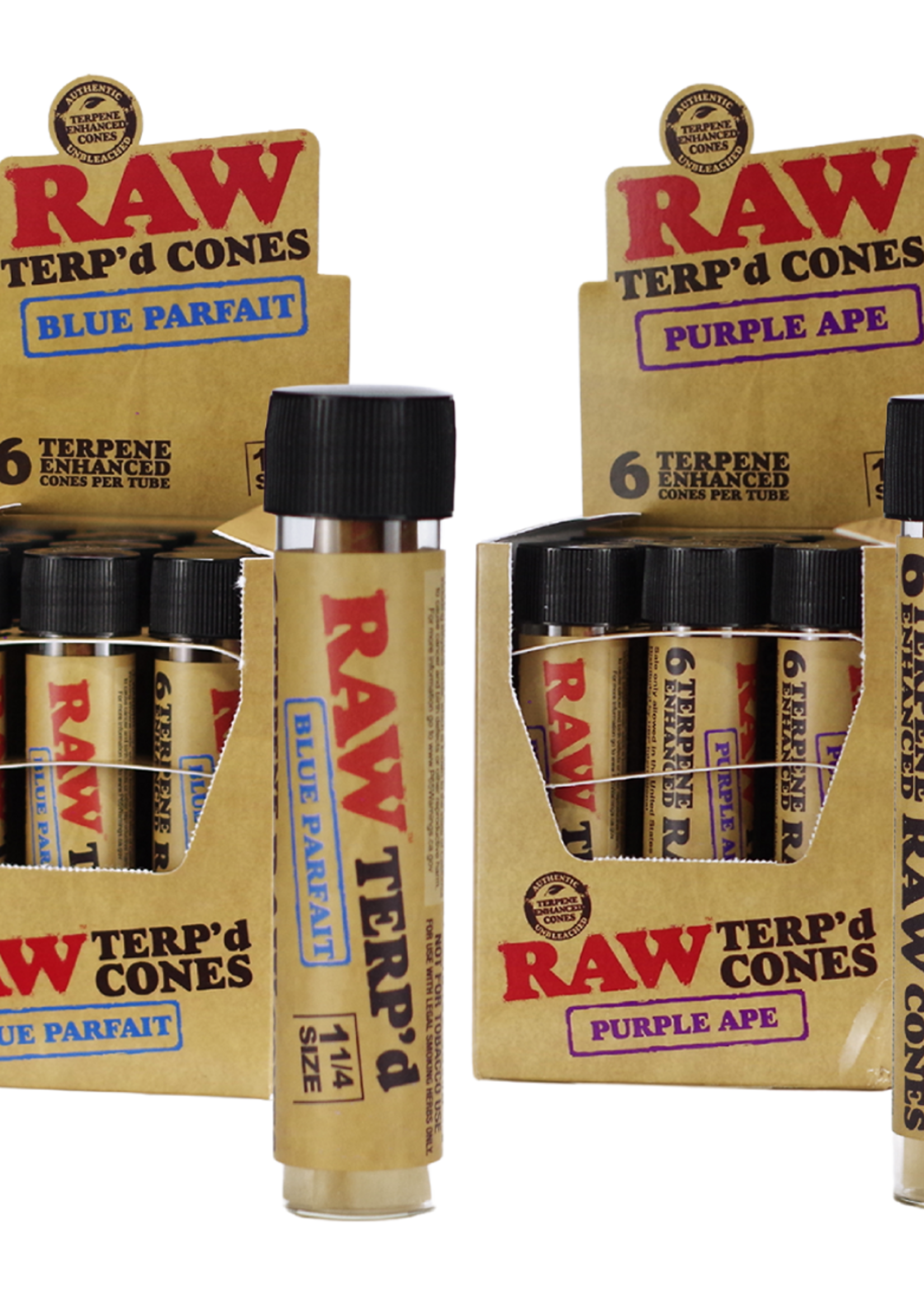 Raw Copy of RAW Terp'd Cones 1 1/4th 6pk Purple APE
