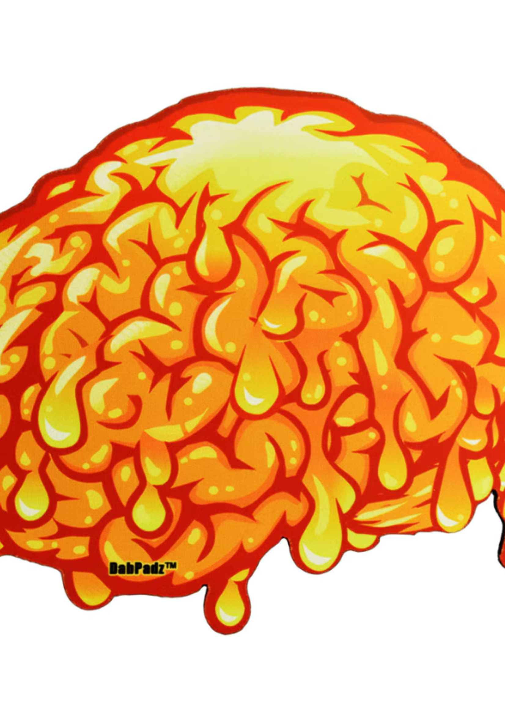 DabPadz Fabric Top Die Cut Dab Mat | Dab Brains | 10"x8"