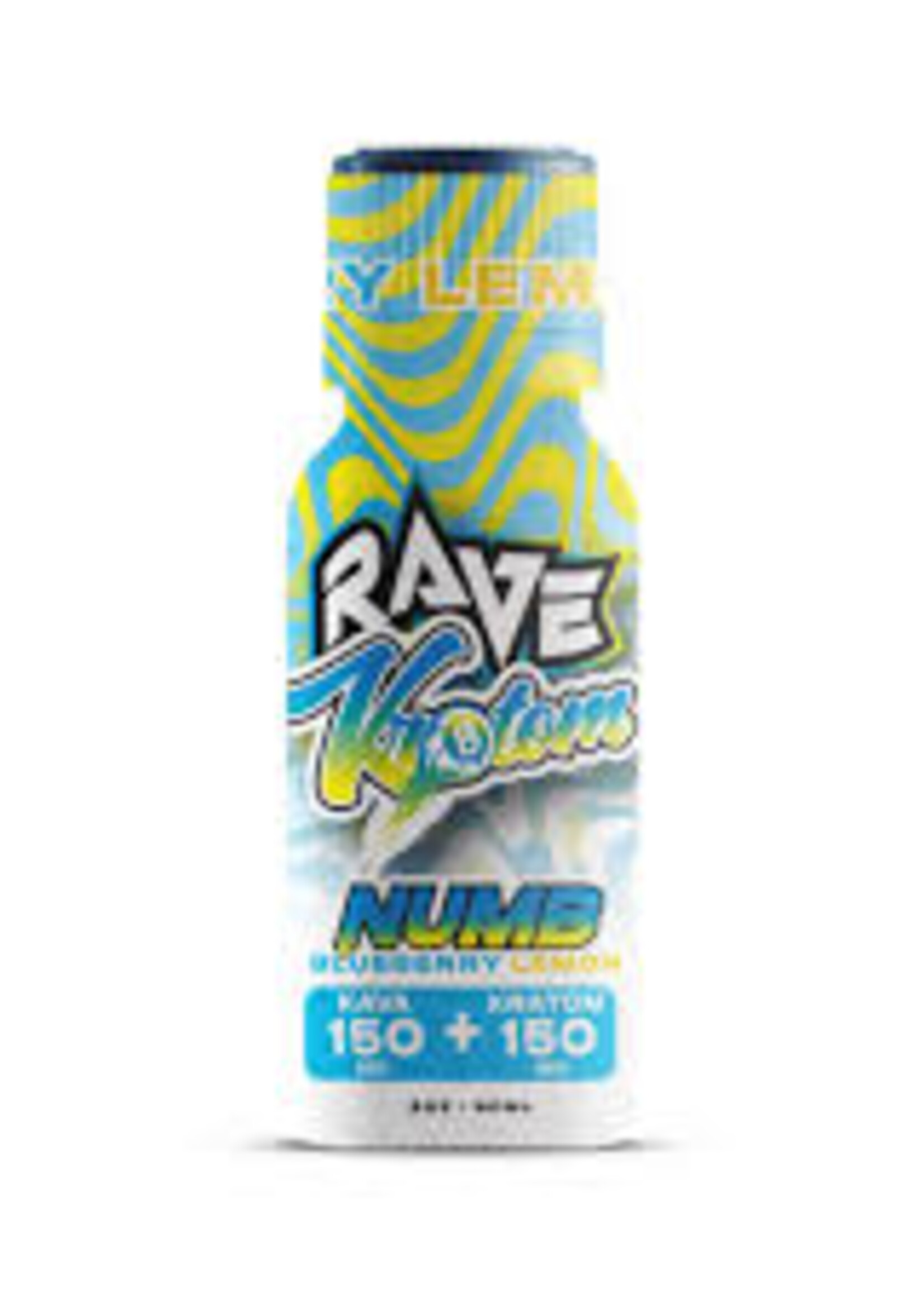Rave Rave Kratom - Target Shot - Numb (Kratom + Kava) - Blueberry Lemon