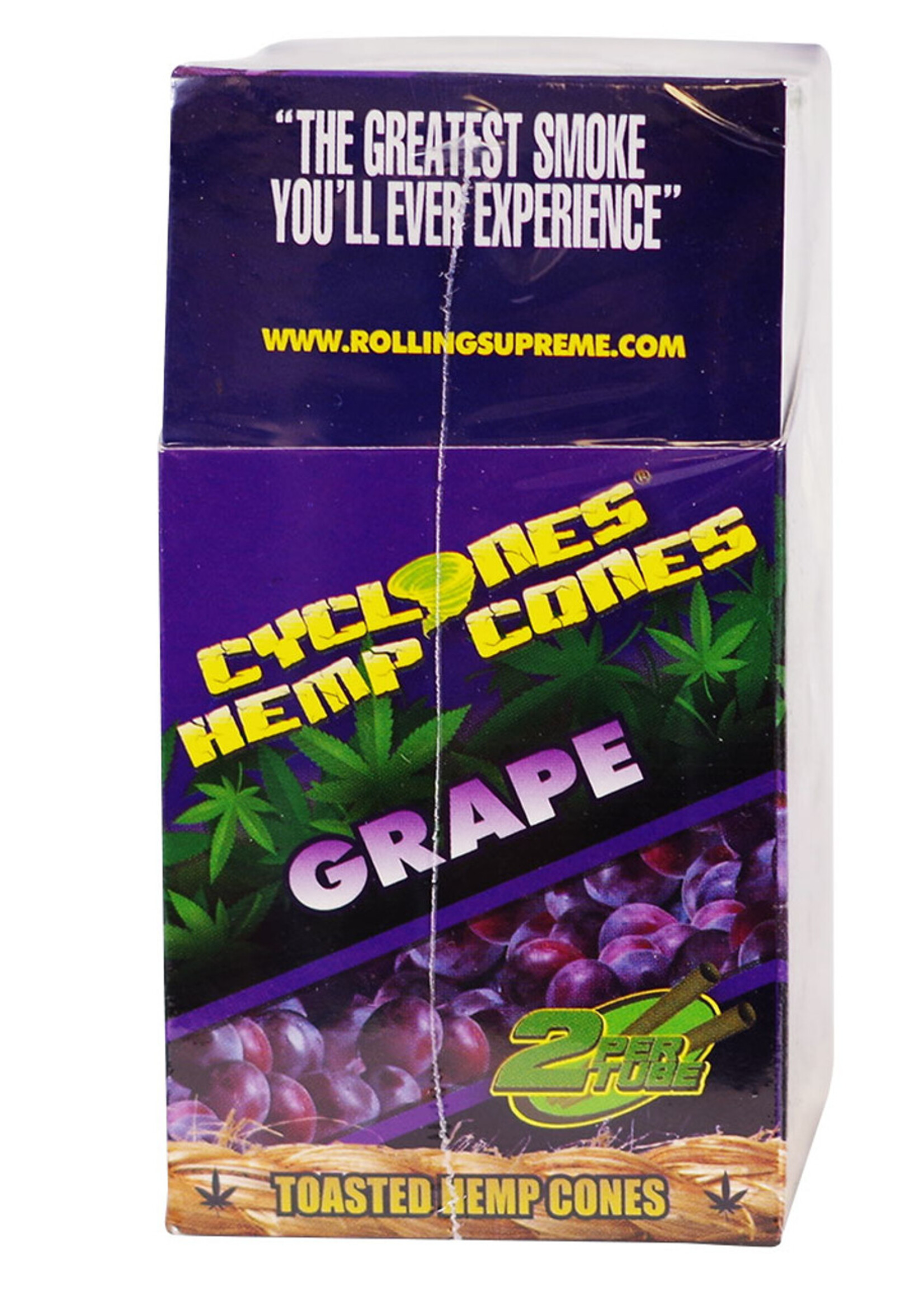 Cyclones Copy of Cyclones Slow Burn Hemp Cones - Sugar Cane