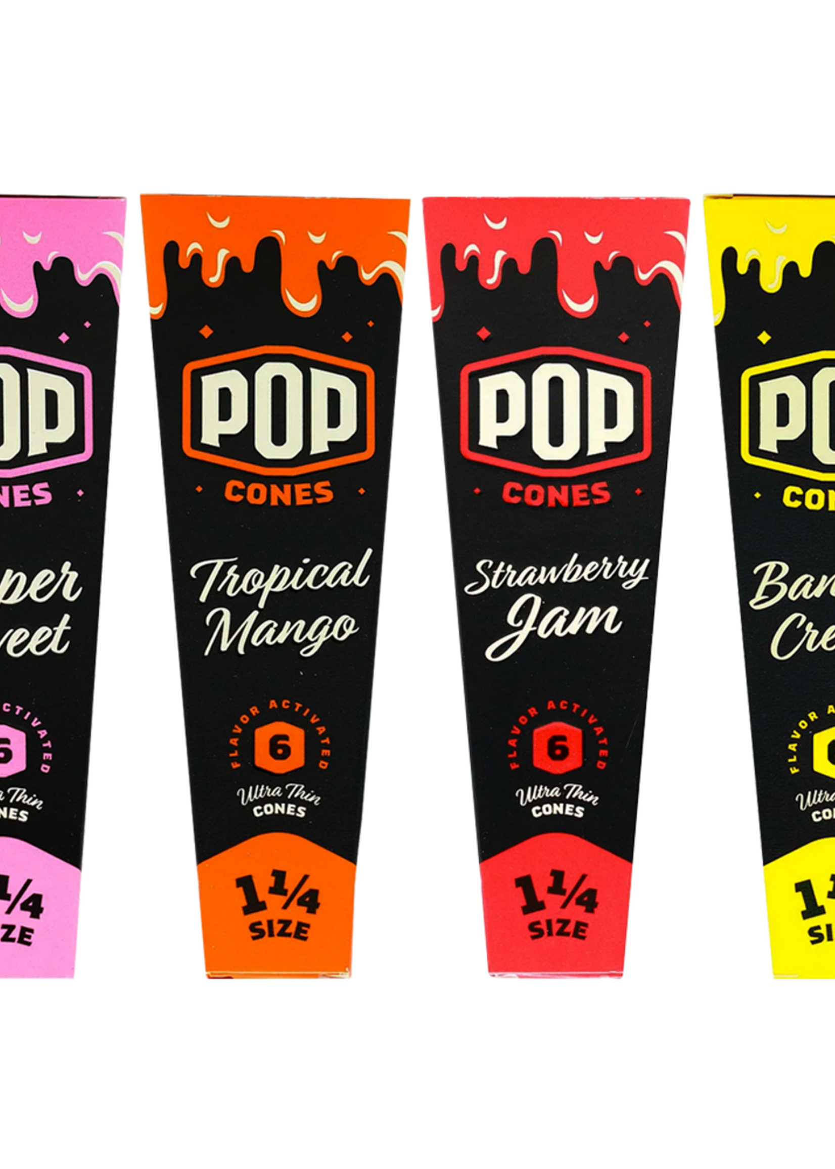 Pop Cones 1 1/4 - 6pk - Tropical Mango