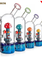 7.5" Mushroom Monster Glass Water Pipe