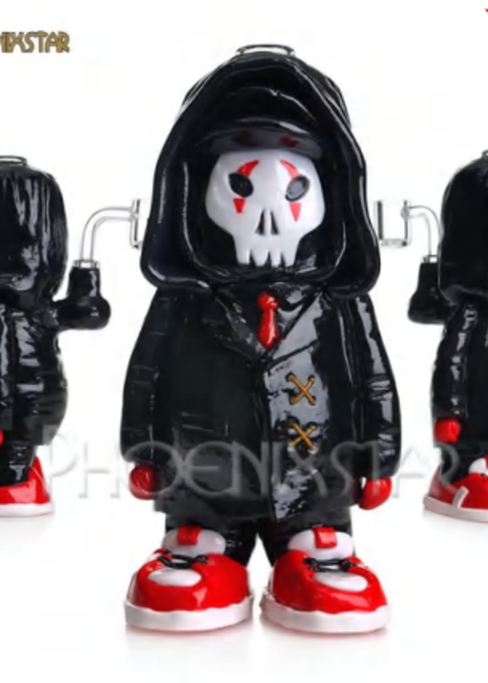 8.0" Spooky Character Resin Glass Water Pipe Dab Rig w/Banger