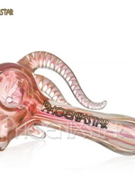 4.0" Phoenixstar Fumed Double Horn Glass Hand Pipe