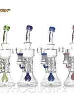11.0" Phoenixstar 4  Glycerin Pilars Ball Perc Glass Water Pipe w/Banger