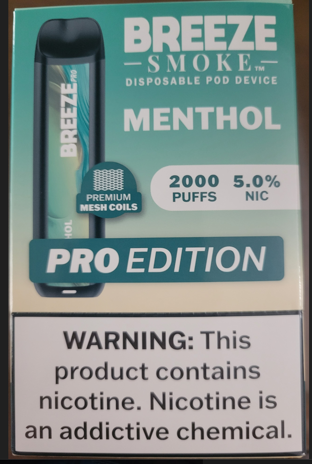 Breeze Pro Breeze Pro Disposable Vape Menthol Rise Smoke Shop