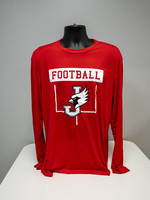 Dry Fit Long Sleeve Red Football Post