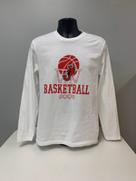 Basketball White Long Sleeve T-shirt Jewell