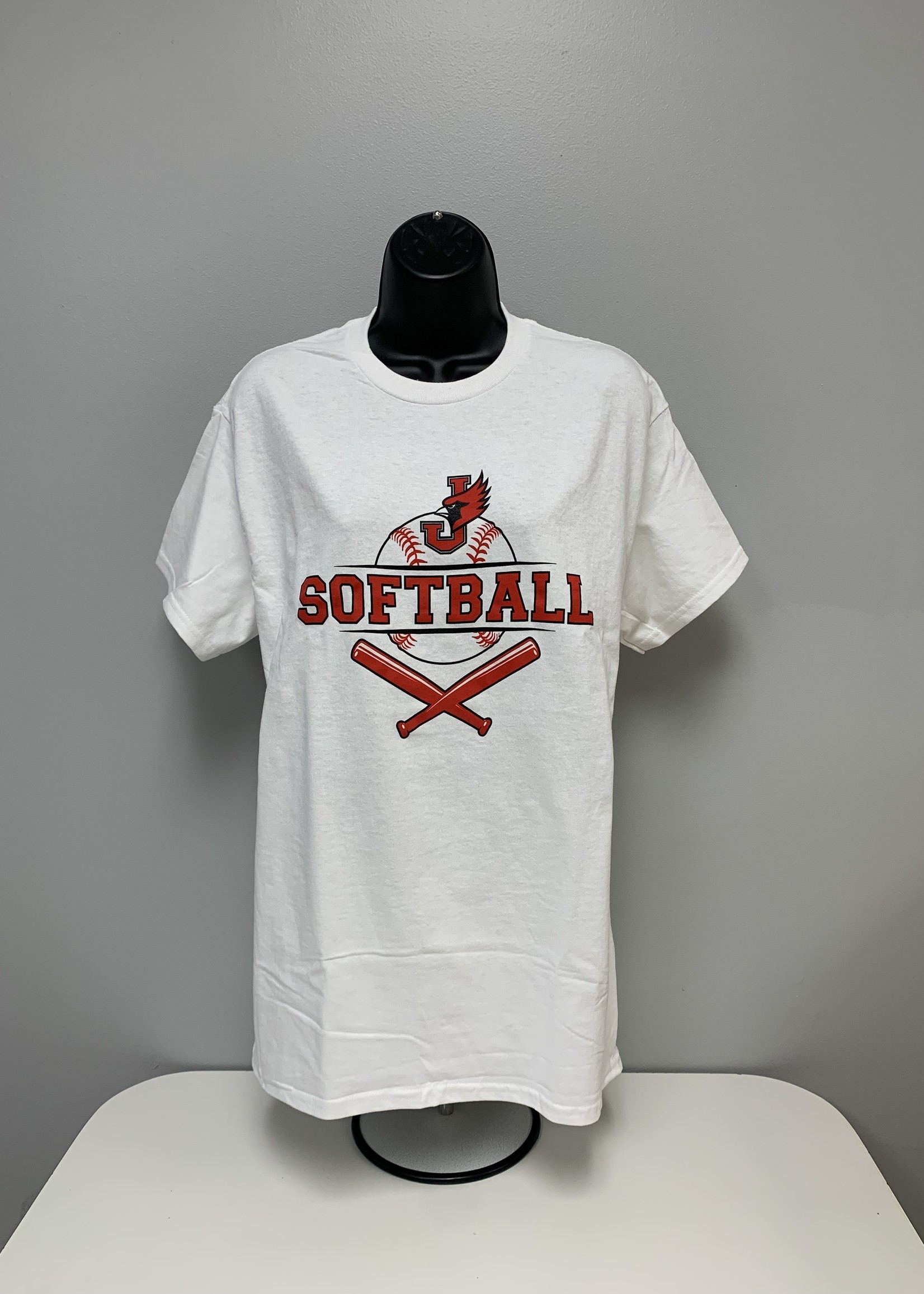 Softball White T-shirt Jewell