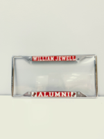 Jewell Alumni License Plate Frame Silver & Red