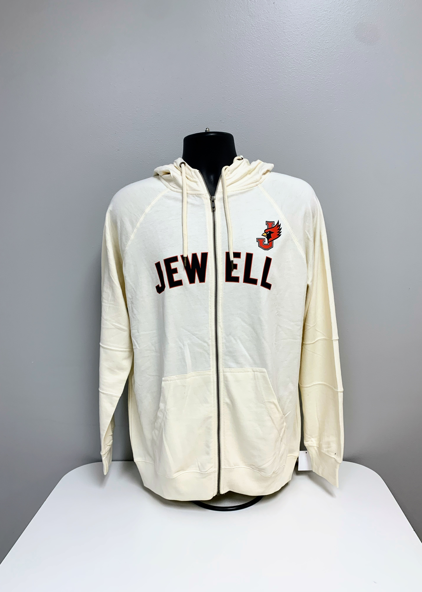 Jewell Ecru Full Zip Hoodie