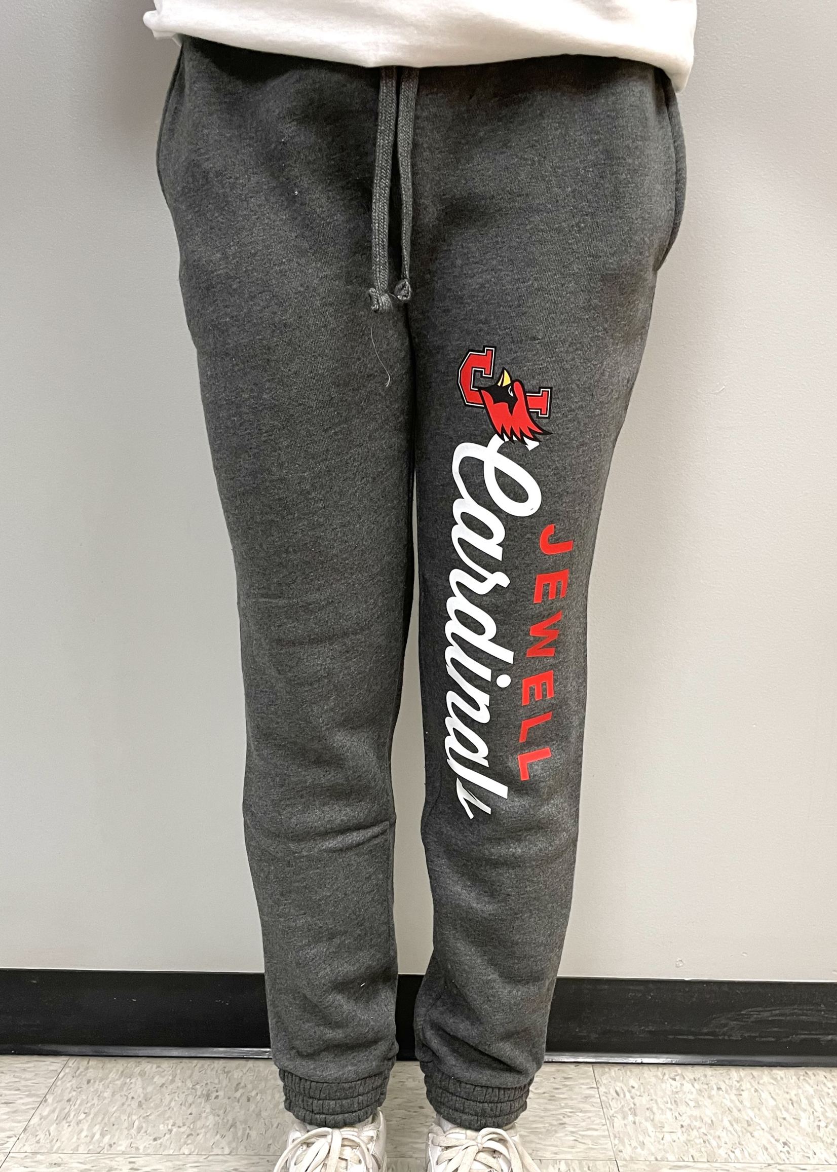 Jewell Cardinals Women Grey Sweatpants