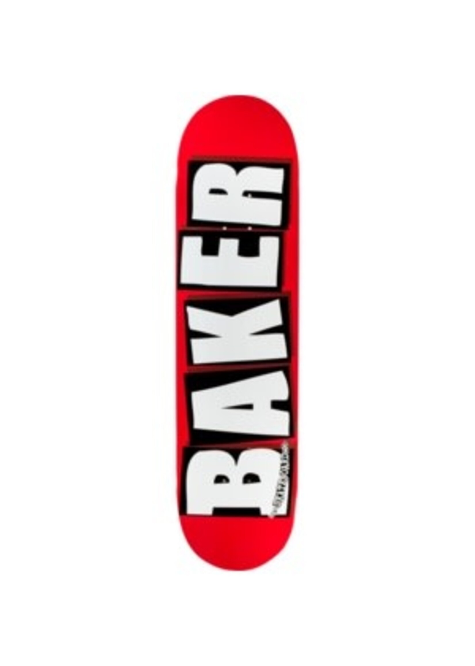 BAKER BRAND LOGO DECK-8.12 RED/WHITE