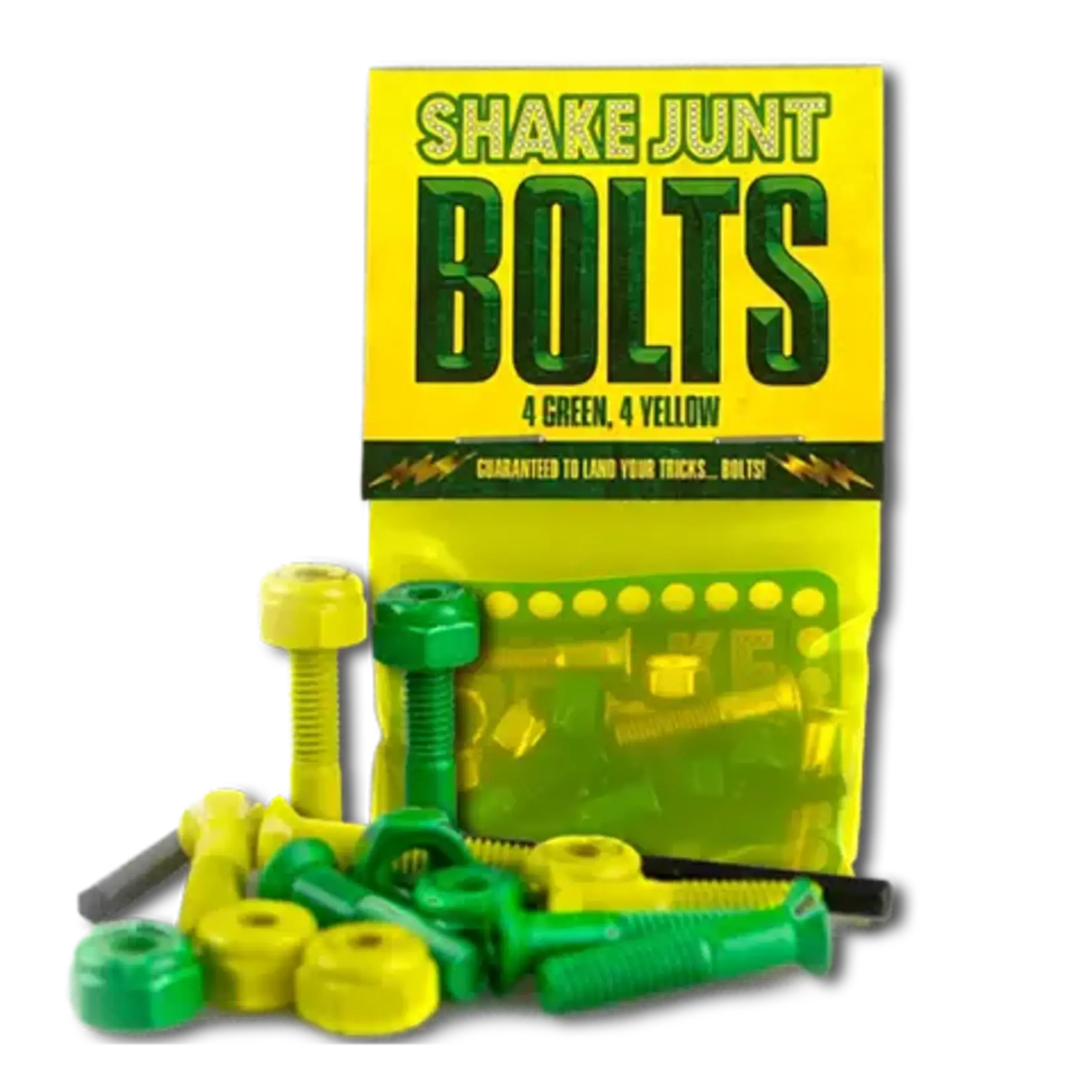 shake junt Shake Junt Bag o' Bolts 4 Green 4 Yellow Phillips 1"