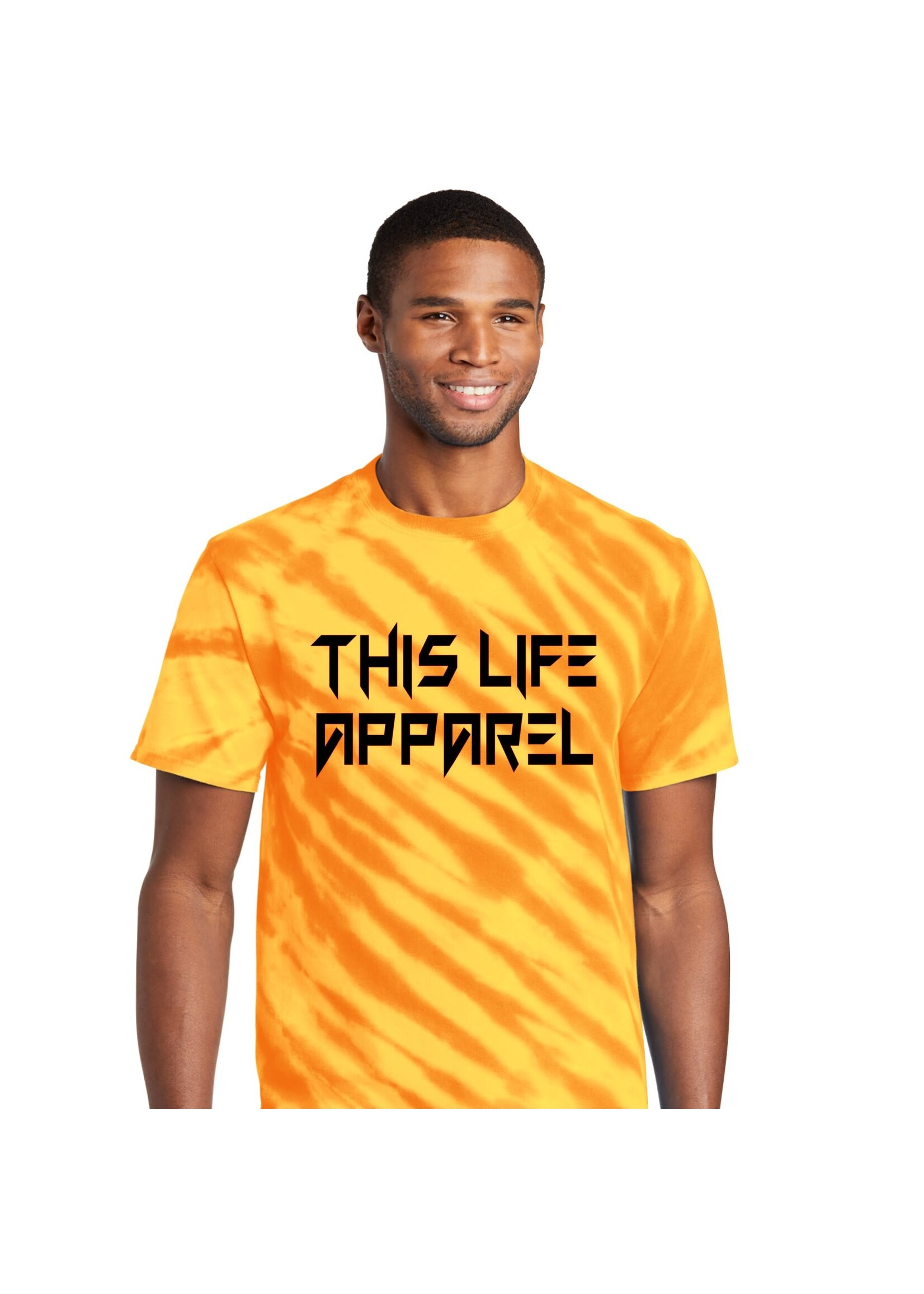 This Life Apparel Tiger Stripe Tie Dye T-shirt