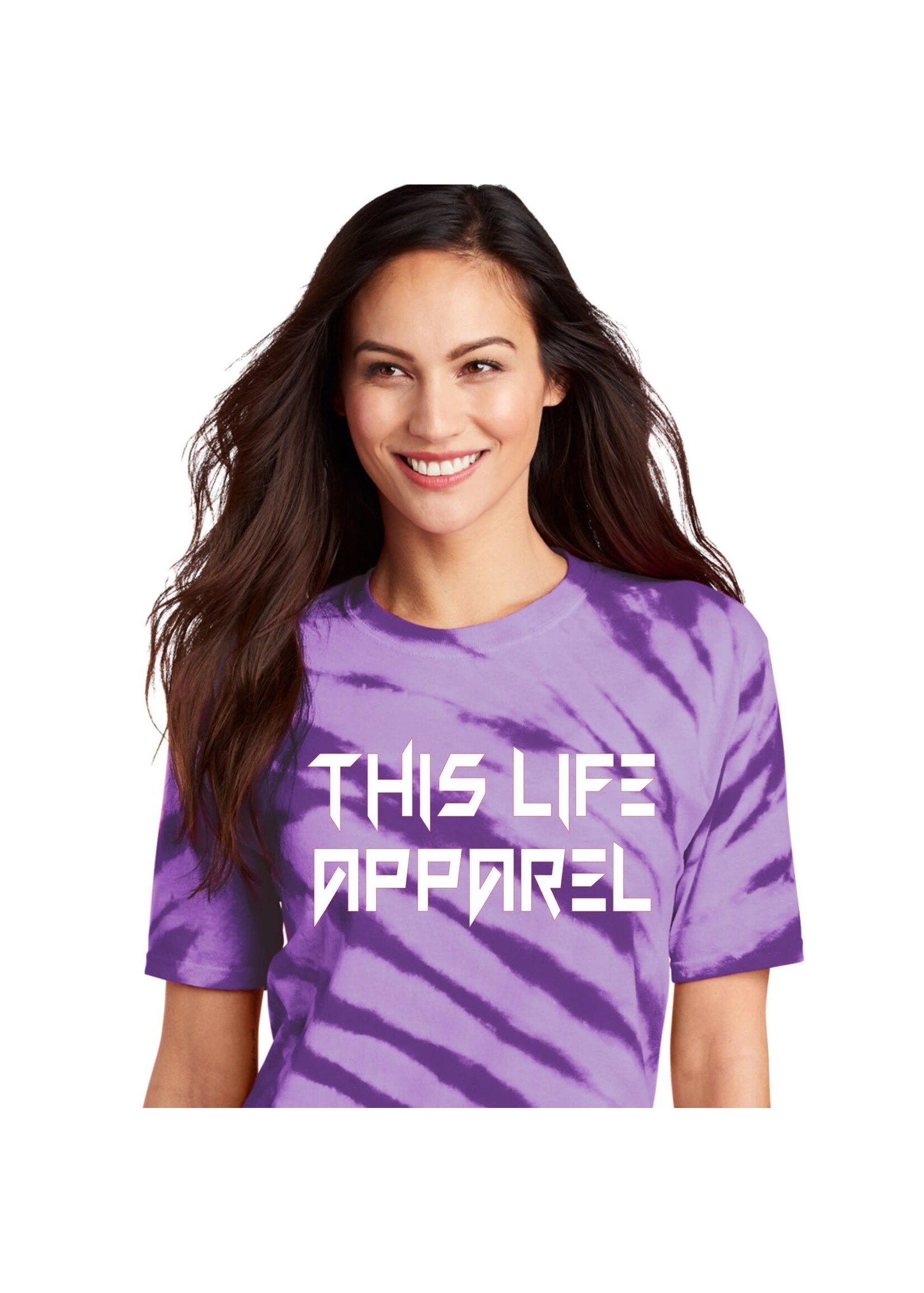 This Life Apparel Tiger Stripe Tie Dye T-shirt
