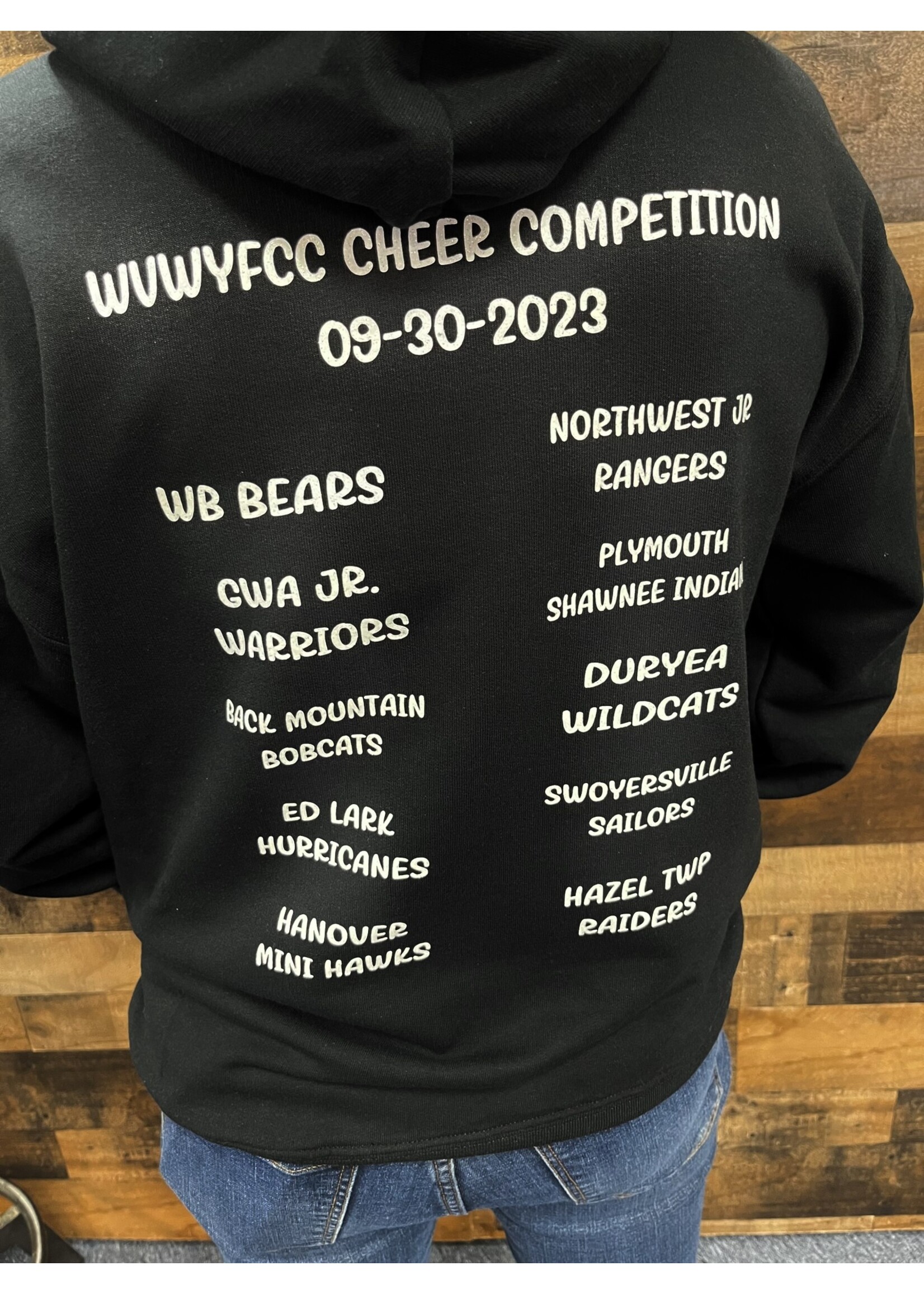 My Heart Beats in 8 counts 2023 Glitter  Cheer Competition Hoodie