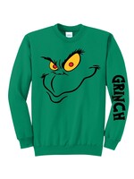 Grinch Face Crewneck Sweatshirt