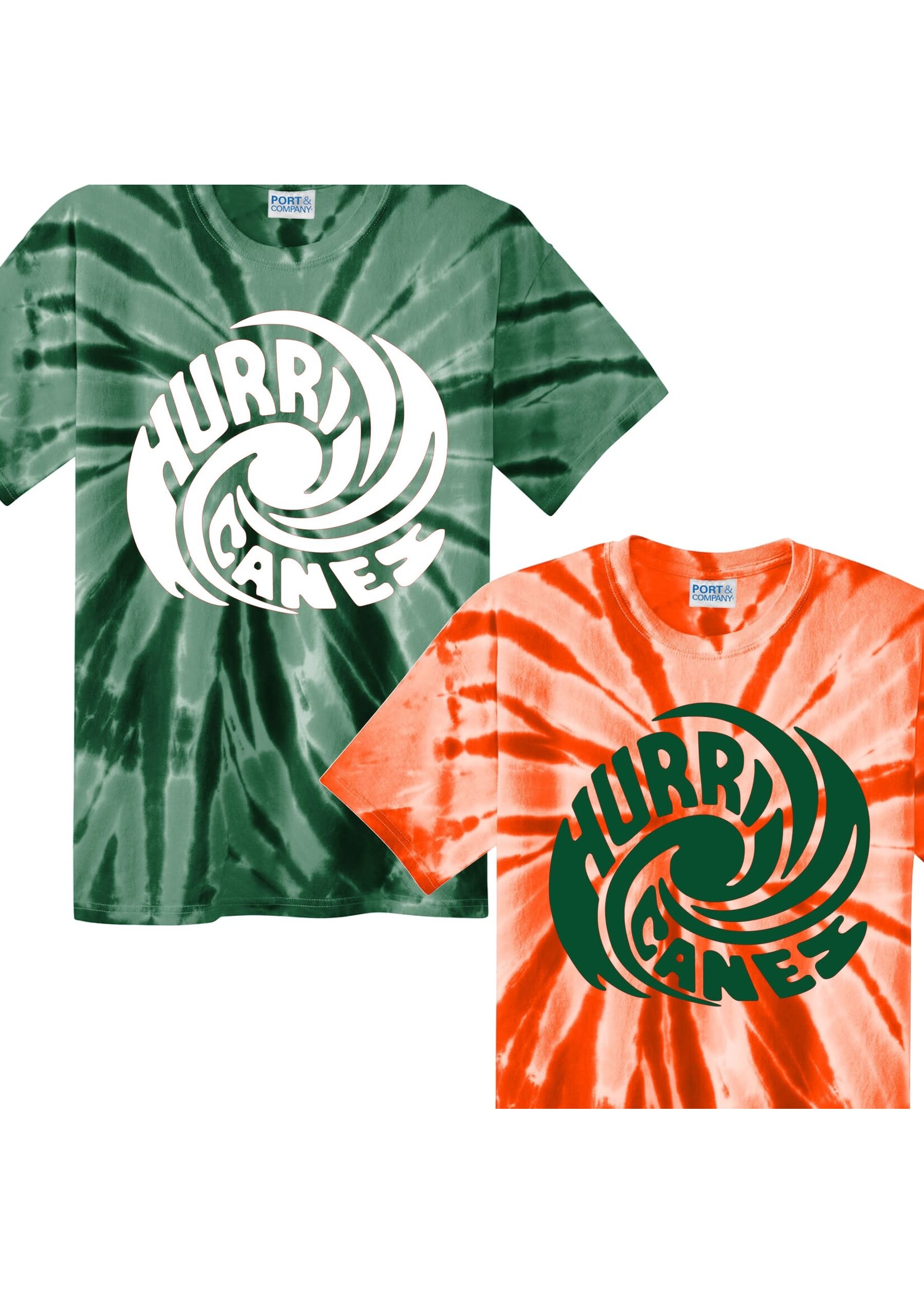 Ed Lark Hurricanes Swirl Tie Dye T-shirt