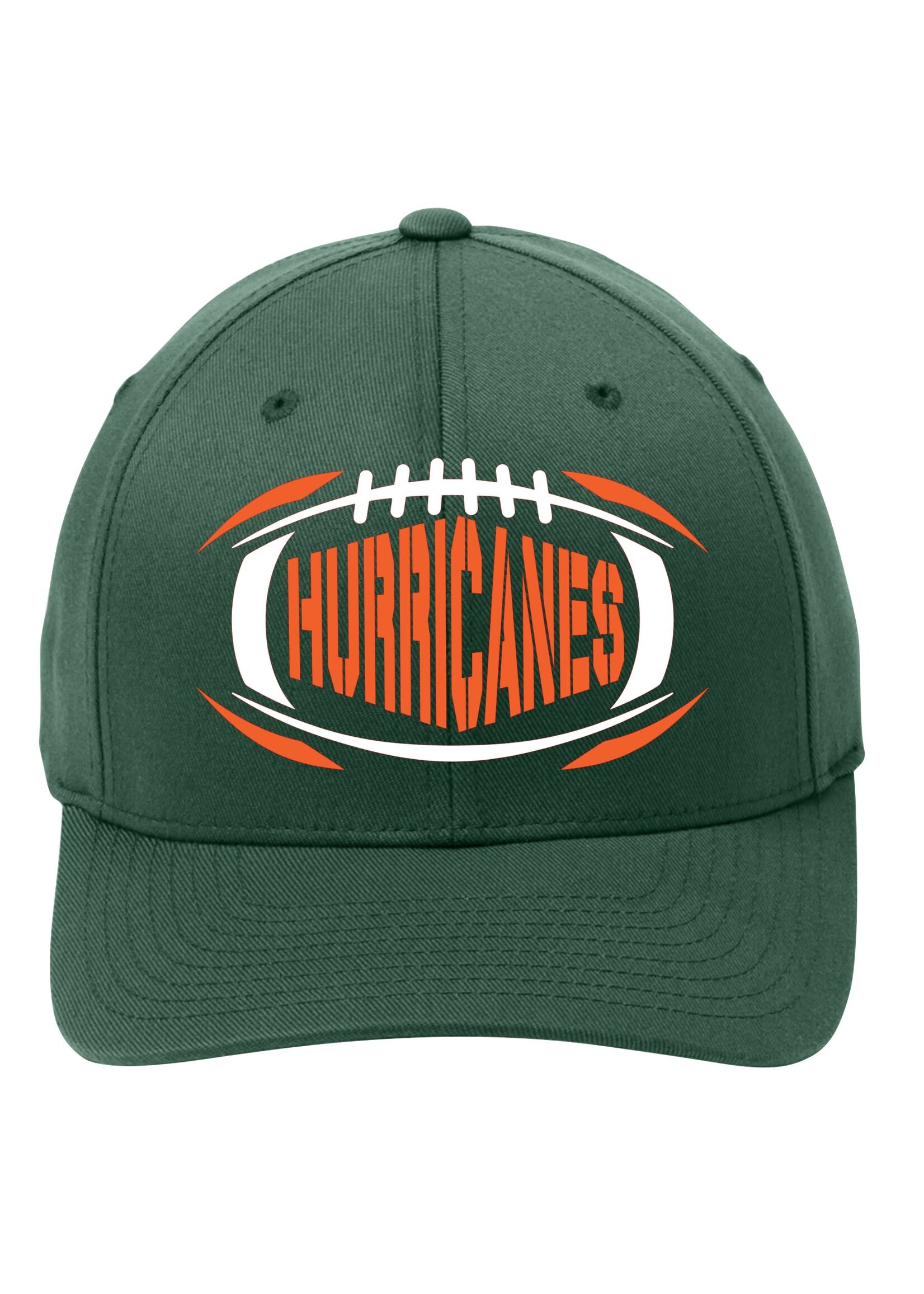 Ed Lark Hurricanes Football Fitted Hat