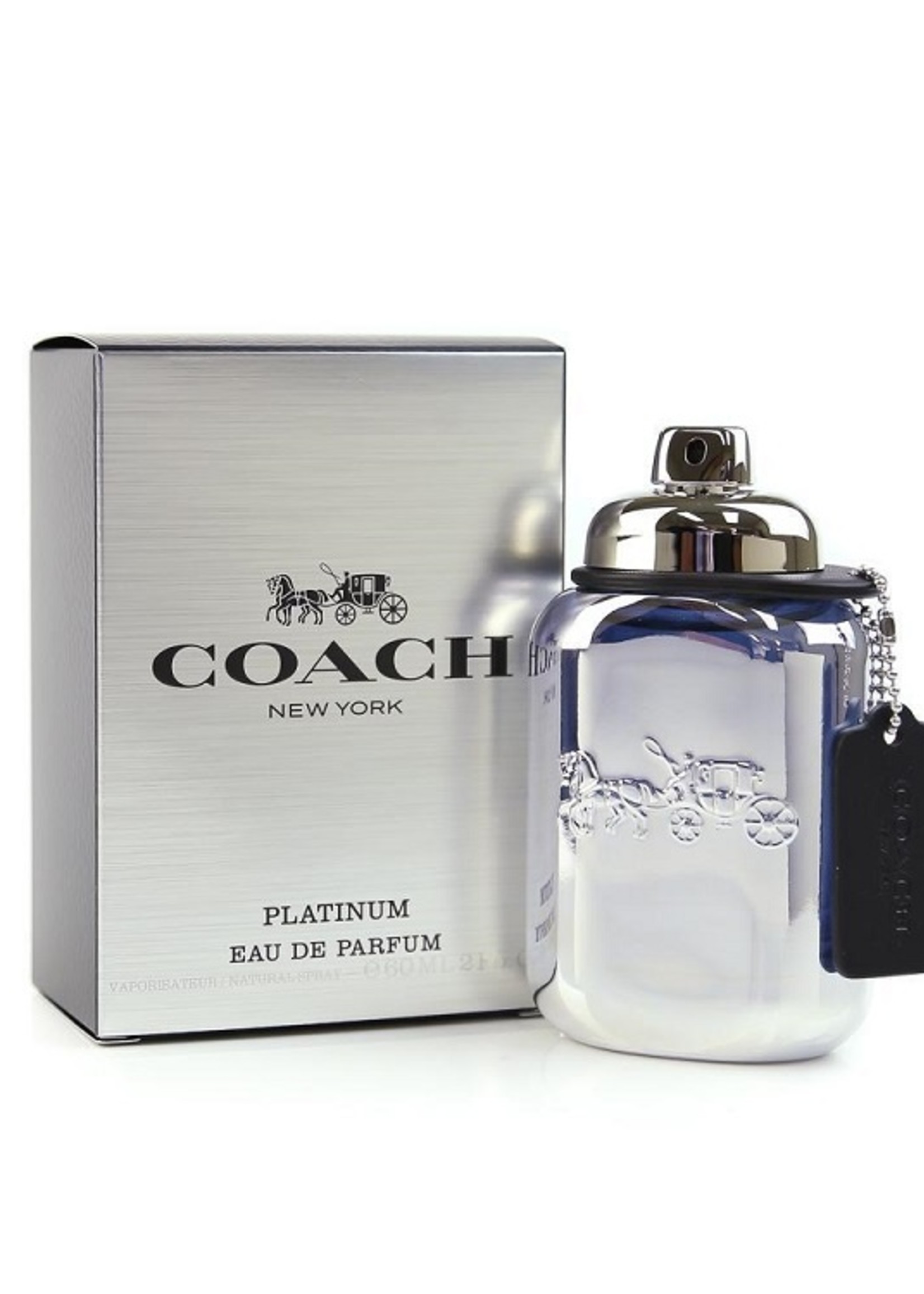 COACH COACH NEW YORK PLATINUM 3.4 OZ EAU DE PARFUM.