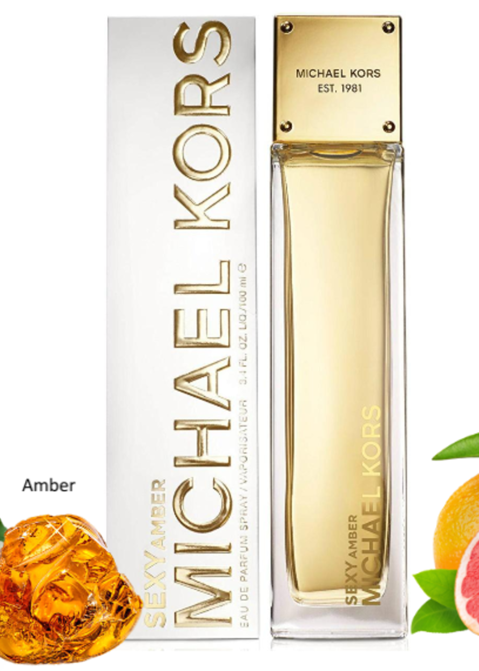 MICHAEL KORS MICHAEL KORS SEXY AMBER 3.4 OZ EAU DE PARFUM.