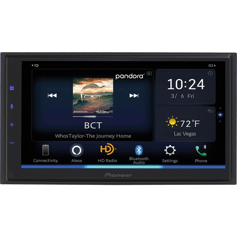 Pioneer Pioneer  DMH-WC5700NEX 6.8" touchscreen mechless wireless Apple Carplay/Android Auto bluetooth receiver