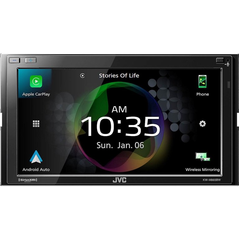 JVC JVC KW-M865BW 6.8"  Android Auto/Apple Carplay bluetooth Multimedia Receiver