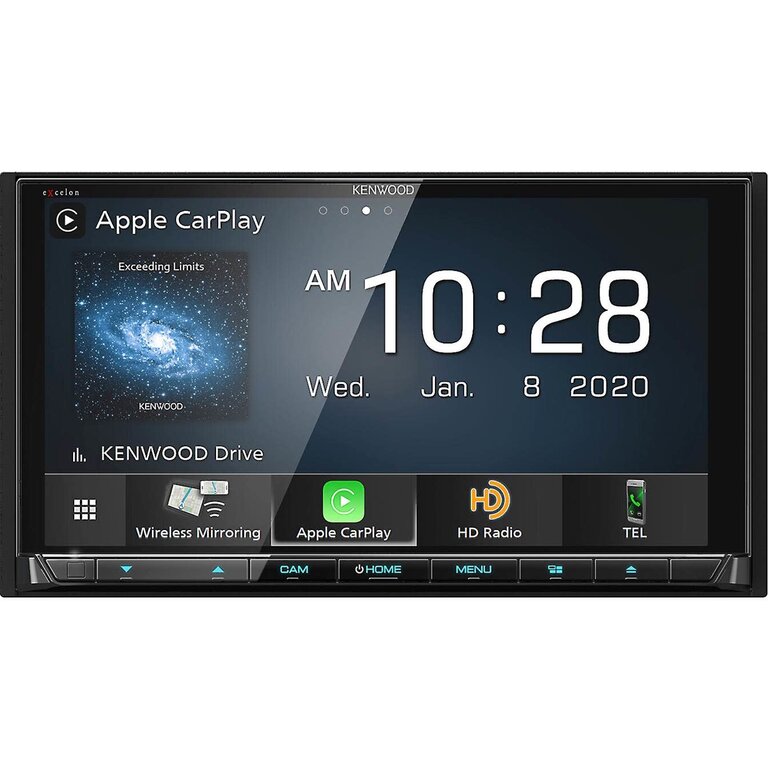 Kenwood Kenwood DDX9907XR 6.75" touchscreen Excelon Reference CD/DVD wireless Apple Carplay/Android Auto/Apple Carplay bluetooth receiver