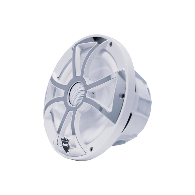 Wet Sounds WET SOUNDS REVO 8-XSW-SS WHITE XS/ STAINLESS OVERLAY GRILL 8" COAXIAL SPEAKERS