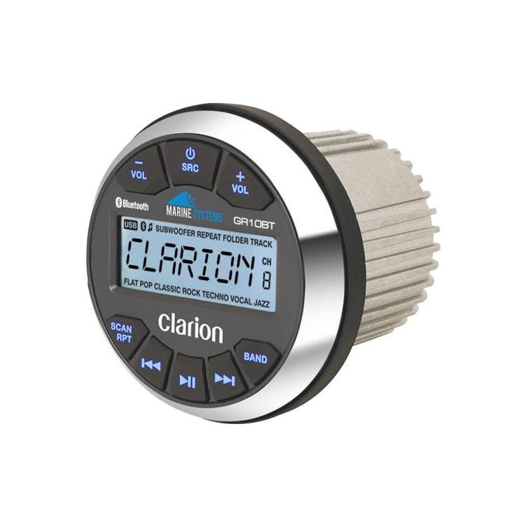 Clarion Clarion GR10BT Marine Gauge Hole Bluetooth Receiver