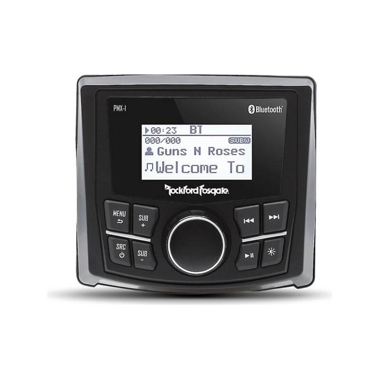 Rockford Fosgate Rockford Fosgate PMX-1 IPX6 monochrome 2.3" marine bluetooth receiver