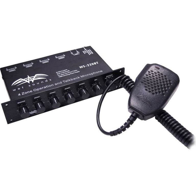 Wet Sounds WET SOUNDS WS-220-BT BLUETOOTH ENABLED 4 ZONE CONTROL AND BUILT IN MIC