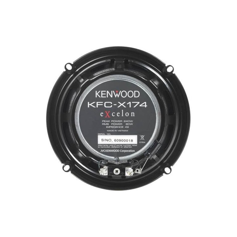 Kenwood Kenwood KFC-X174 6-1/2" Coaxial Speaker System, 240W Max Power