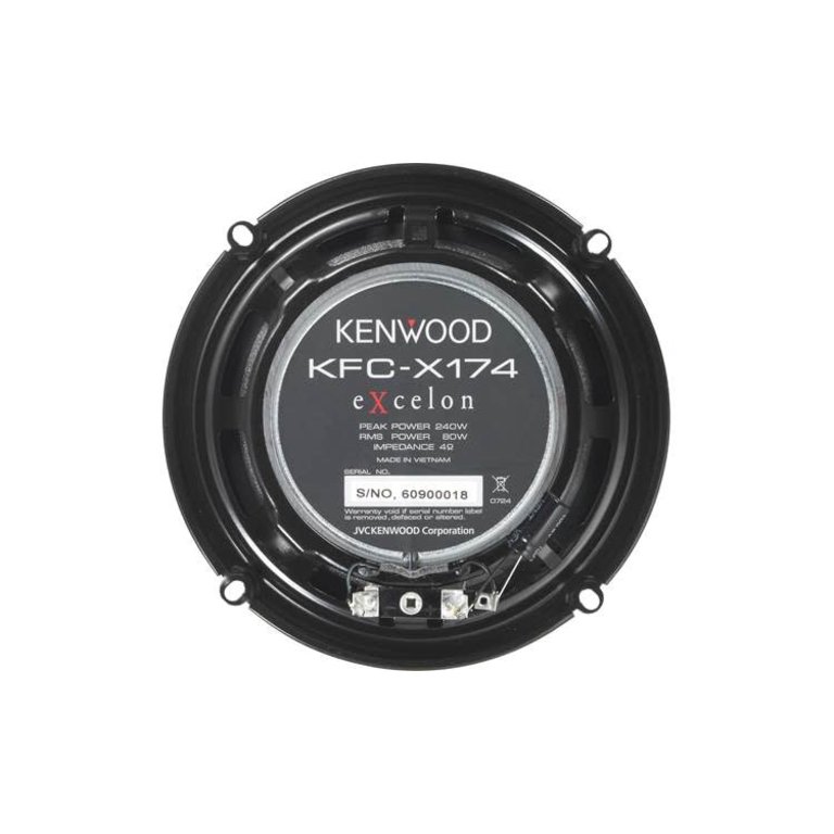 Kenwood Kenwood KFC-X174 6-3/4" Coaxial Speaker System, 240W Max Power