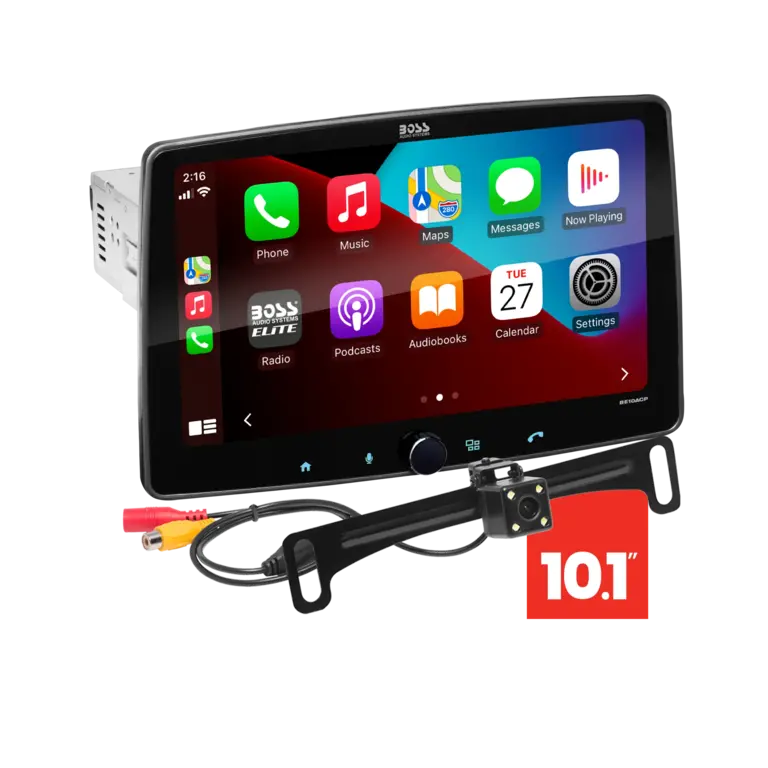 Boss Elite Boss Elite BE10ACP-C 10" touchscreen mechless Apple Carplay/Android Auto bluetooth receiver