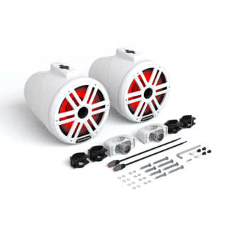 Rockford Fosgate Rockford Fosgate M2WL-10H White 10" Color Optix horn wake tower speaker system w/ clamps