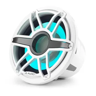 JL Audio JL Audio M7-12IB-S-GWGW-I-4 marine 12” infinite baffle subwoofer with RGB LED lighting sport grille white