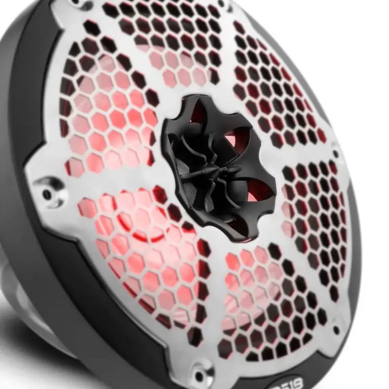 DS18 DS18 NXL-8M/BK HYDRO 8" 2-Way Marine Speakers with Integrated RGB LED Lights 375 Watts Black