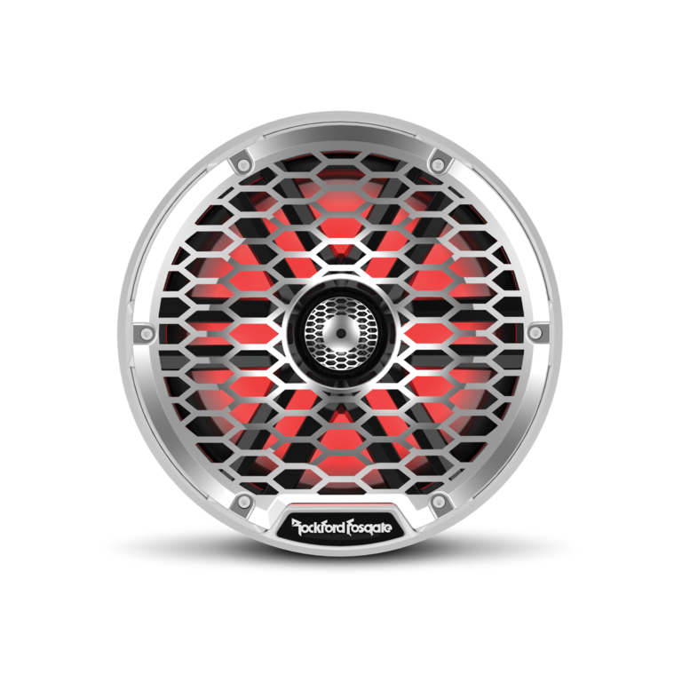 Rockford Fosgate Rockford Fosgate M2-8H White grille 8" Color Optix marine 2-way coaxial with horn tweeter