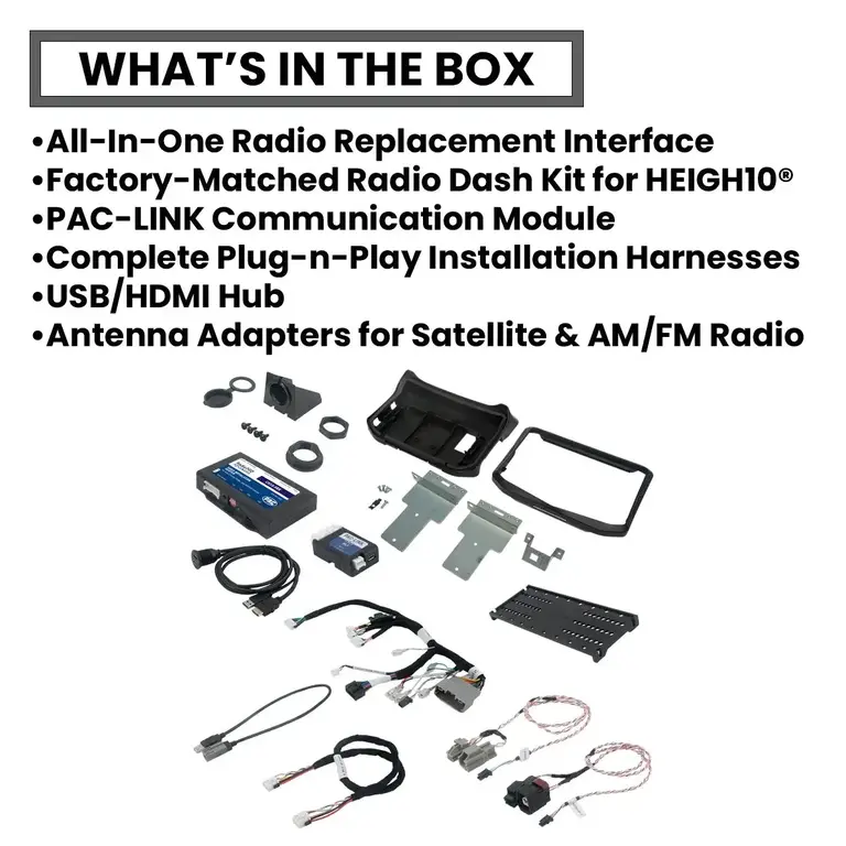 PAC PAC SRK-JK11H 11-18 Jeep Wrangler JK Stinger 10" installation kit