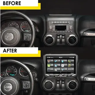 Stinger Stinger 11-18 Jeep Wrangler JK  10" HEIGH10 radio package includes UN1810/SR-JK11H