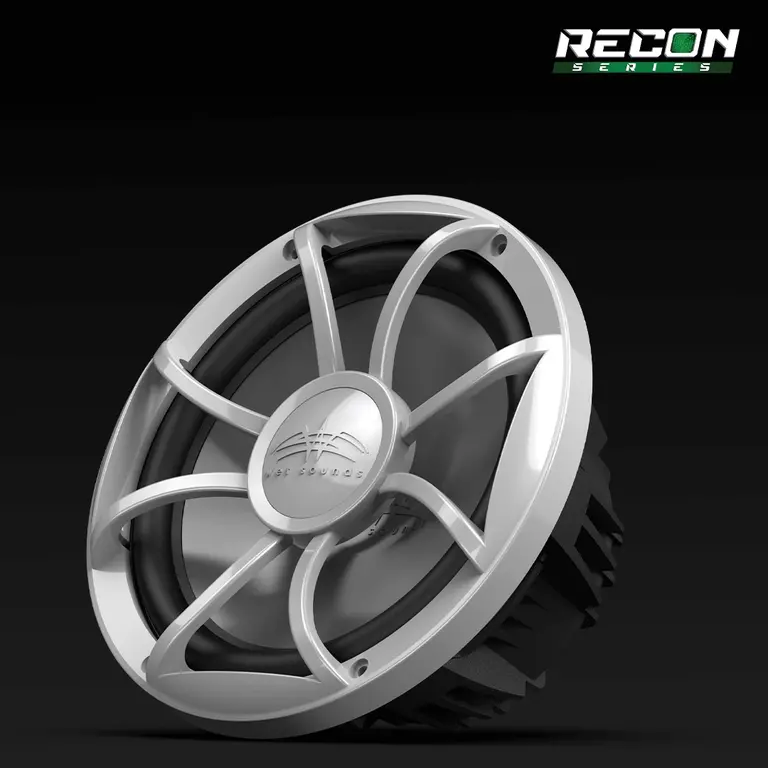 Wet Sounds WET SOUNDS RECON 10 FA-S 10" Subwoofer Silver XS grill