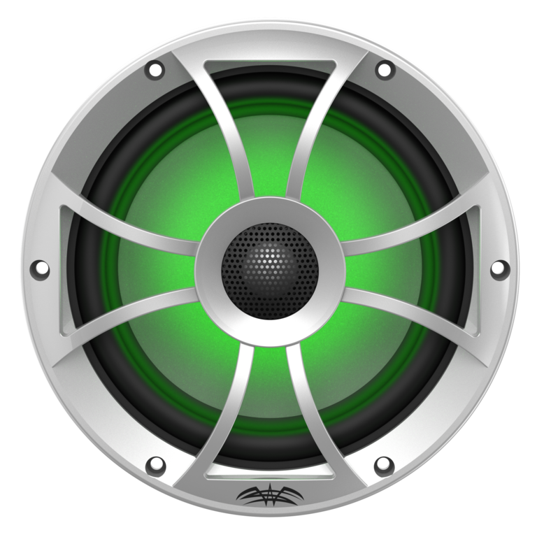 Wet Sounds WET SOUNDS RECON 8-S RGB recon series 8" coaxial speaker set w/ silver XS grille and RGB tweeter