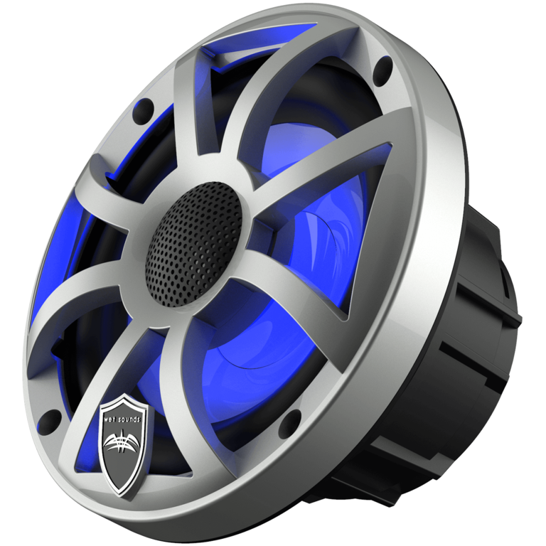 Wet Sounds WET SOUNDS REVO 6-XS-W-SS 6.5" marine coaxial speakers with white/stainless XS-style grill